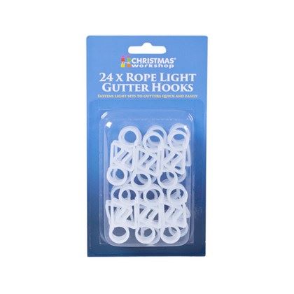 Christmas Workshop 24 Rope Light Gutter Hooks (Carton of 96)