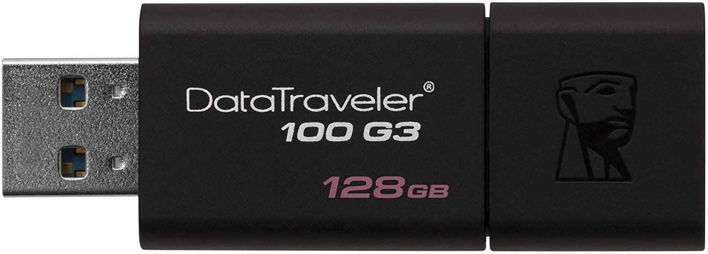 Kingston DataTraveler 100 G3 USB Stick 3.0 Flash Drive- 128 GB