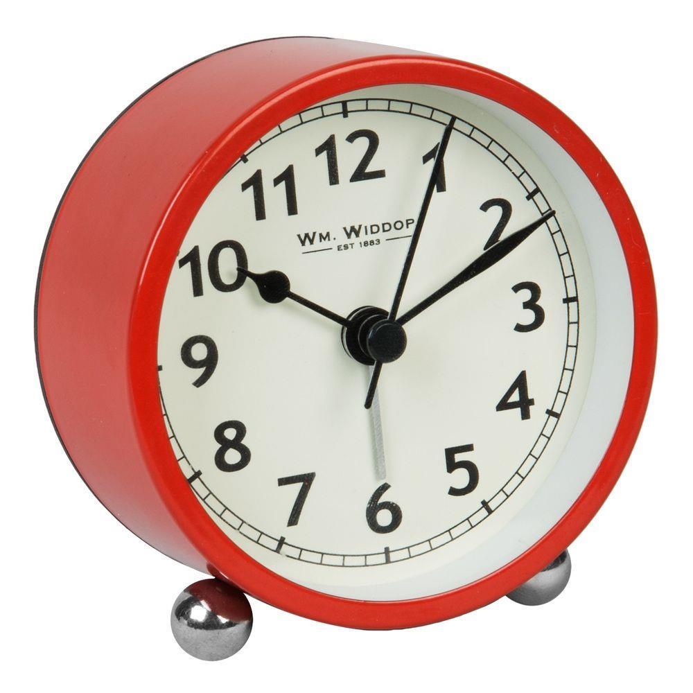 5119 WILLIAM WIDDOP® Alarm Clock 8cm Available Multiple Colour