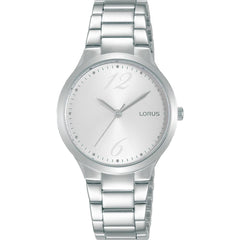 Lorus Women's Silver Sunray Dial Stainless Steel Bracelet Watch RG209UX9