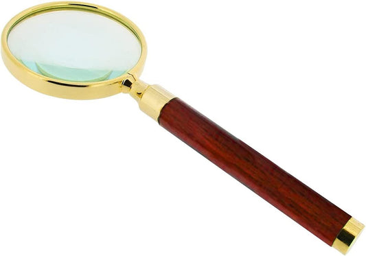GTP Unisex Magnifying Glass 65mm Piano Finished Polished Wood + Alloy IMP208 Watch Tool
