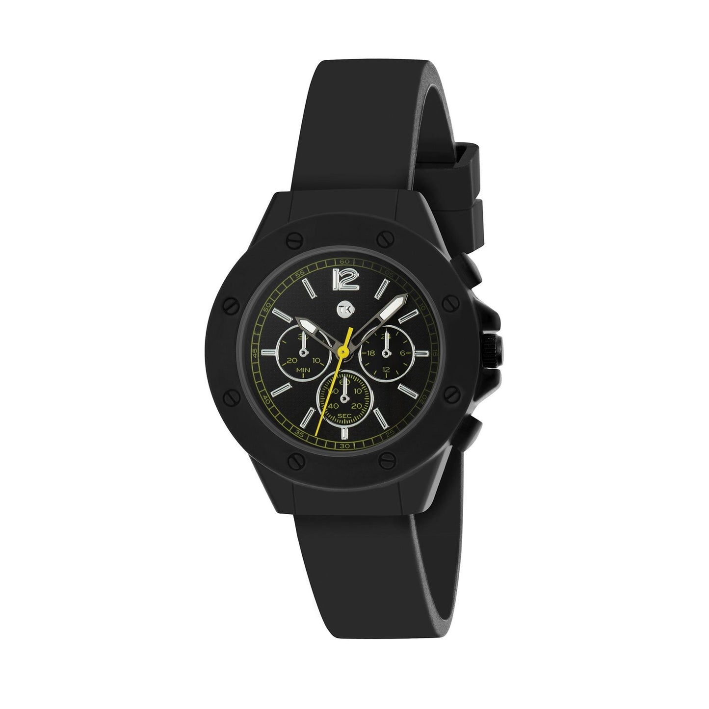 Tikkers Boy's Analog Quartz Black Watch with Silicone Strap Dapper TK0199