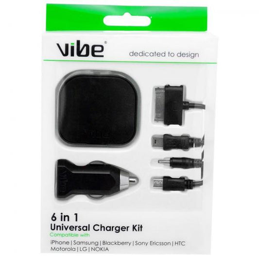 Vibe Universal Mains & Car Phone Charger Set