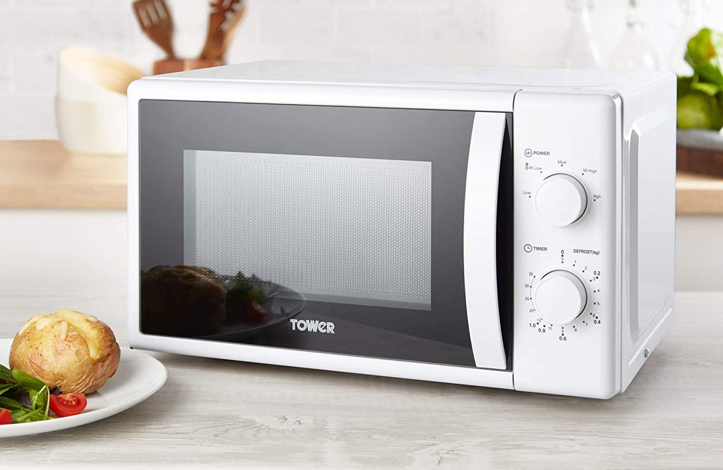 Tower 20L 700W Microwave White - T24034WHT