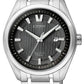 Citizen Super Titanium Quartz Watch, Eco Drive, 42 mm, Black, 10 atm, AW1240-57E