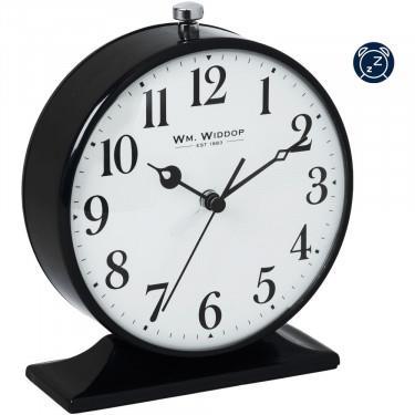 5120BK Wm. Widdop Alarm Clock Black 14cm