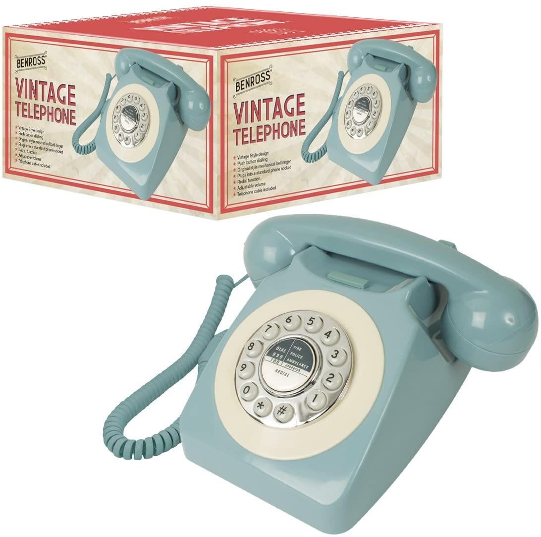 Benross Classic Retro Vintage Telephone Teal- 44540