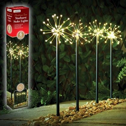 Christmas Workshop 4PC 160 LED Starburst Path Light - Warm White (Carton of 12)