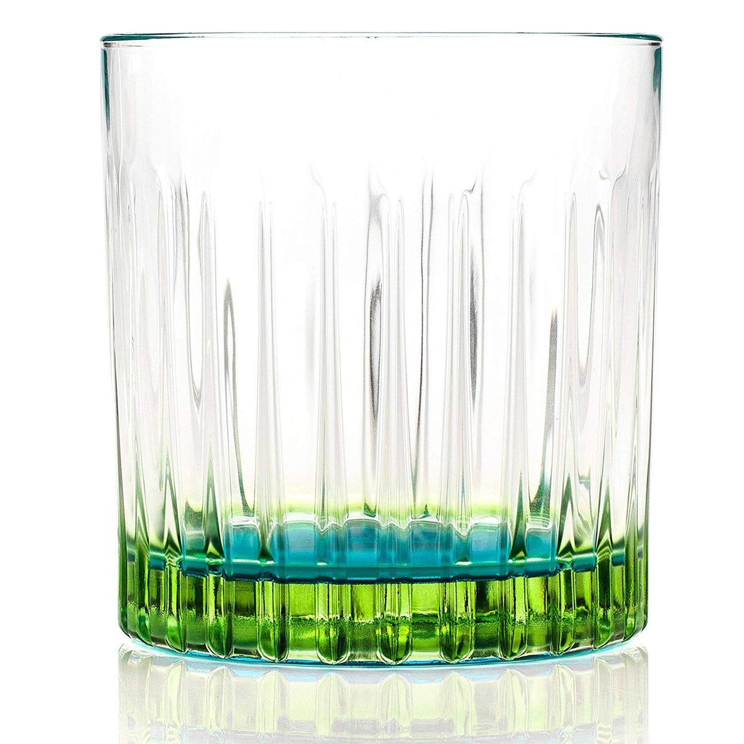 RCR Gipsy Crystal Short Whisky Water Tumblers Glasses Green