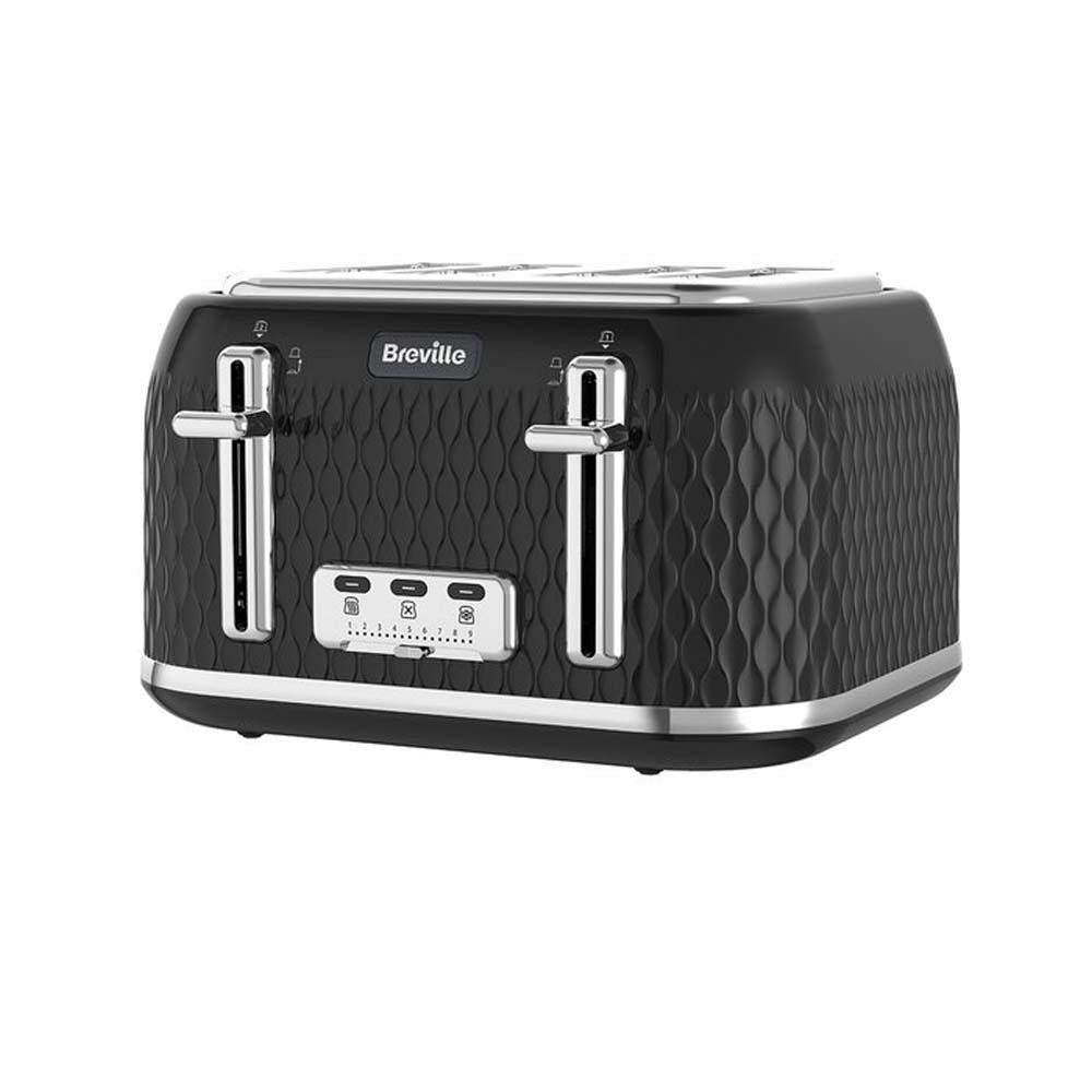 Black Curve Collection 4 Slice Toaster (Refurbished)
