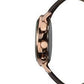 Sekonda Men’s Rose Gold Plated Dual-Time Dress Watch 1658