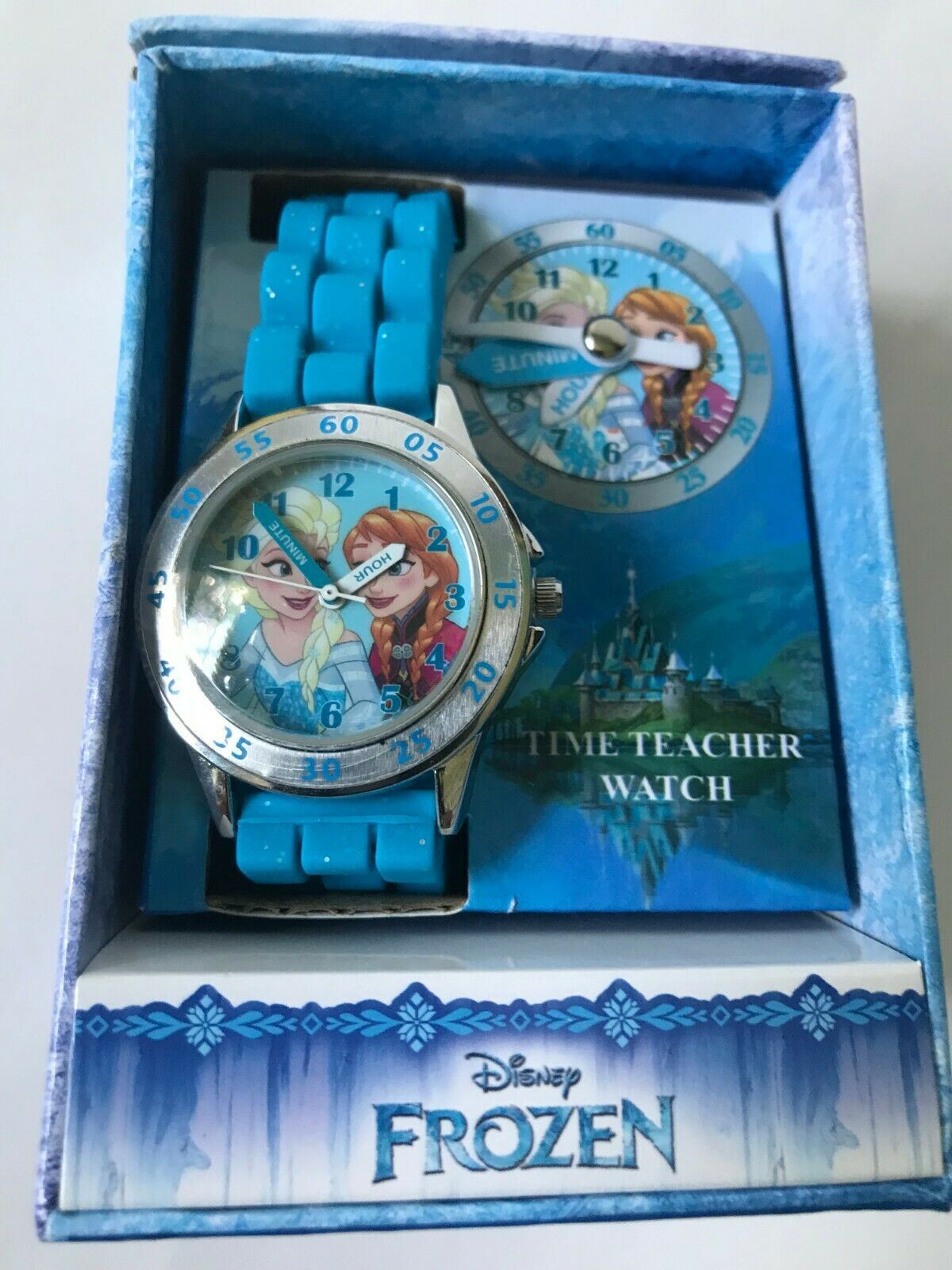 Disney Frozen Girls Analogue Classic Quartz Watch with Rubber Strap FZN9012