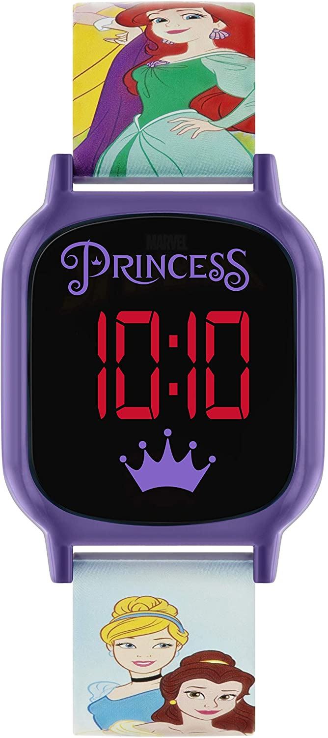 Disney Princess Girl's Digital Quartz Watch with Silicone Strap PN4260