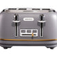 Daewoo Astoria 4-Slice Toaster in Grey- SDA1818