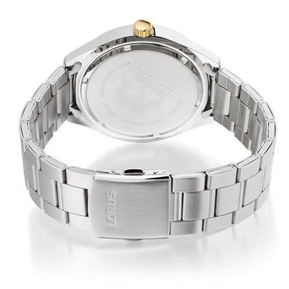 Lorus Mens Dated Blue Dial With Stainless Steel Bracelet Watch RH933NX9 NEEDS BATTERY