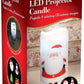 The Christmas Workshop 47260 Santa LED Projector Candle | 4 Festive Patterns | Safe and Flameless | Enchanting and Magical | Festive Lighting