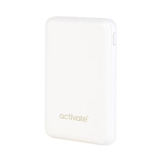 Activate Portable Charger Power Bank, 10000 mAh - White