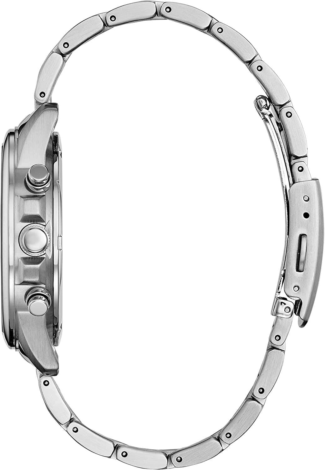 Citizen Mens Chandler Eco-drive Sport Blue Face With Stainless Steel Bracelet Watch - At0200-56l