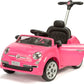 FIAT 500 PUSH/RIDE ON CAR - PINK (Carton of 1)