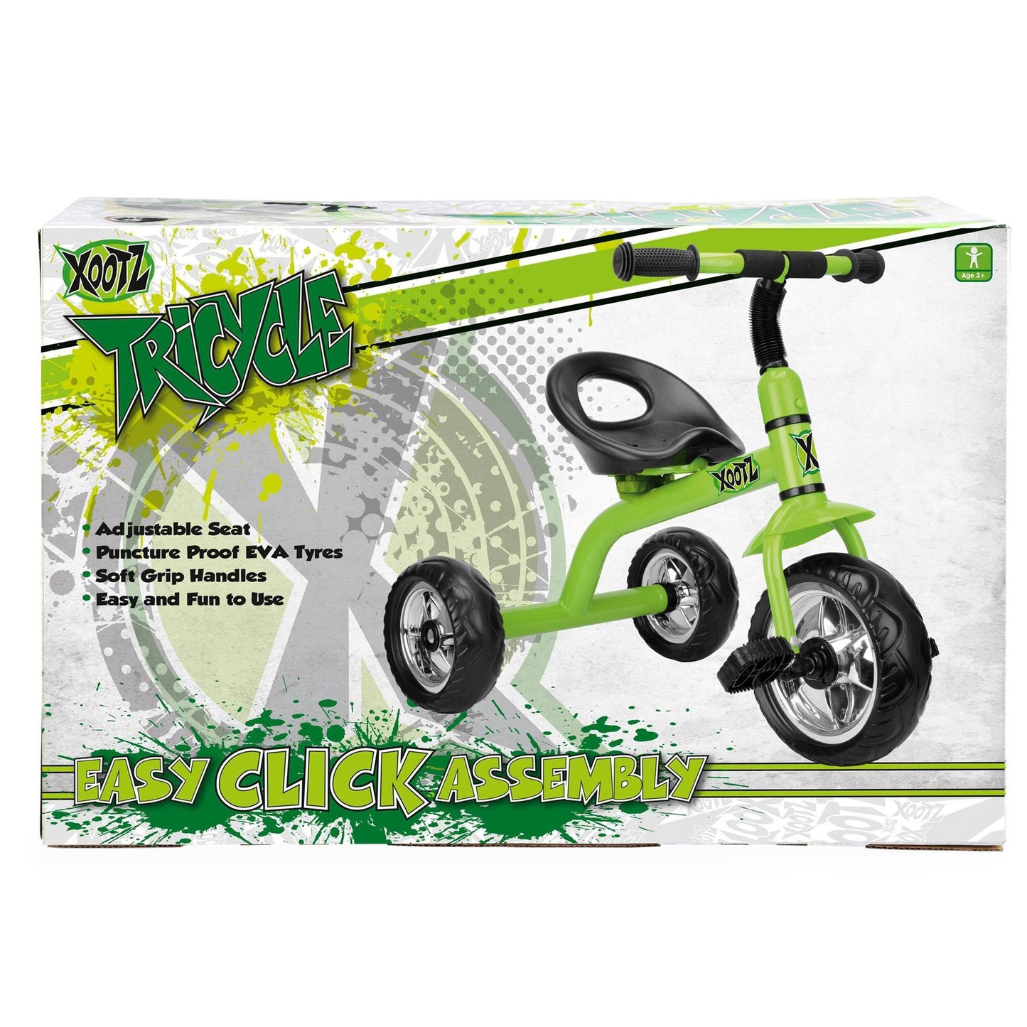 Xootz Tricycle Kids Trike Green Pedal Tricycle TY5900GR