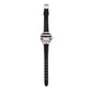 Tikkers Girls Analogue Black Striped case Leather Strap Sparkle Watch TK0174