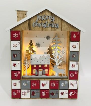Christmas Workshop Xmas LED House Advent Calendar (Carton of 6)
