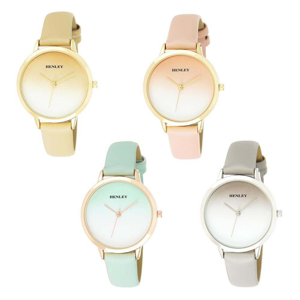 Henley Ladies Fashion Dress Analogue Leather Strap Watch H06165