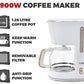 Tower Scandi 900w 1.25L Coffee Maker White