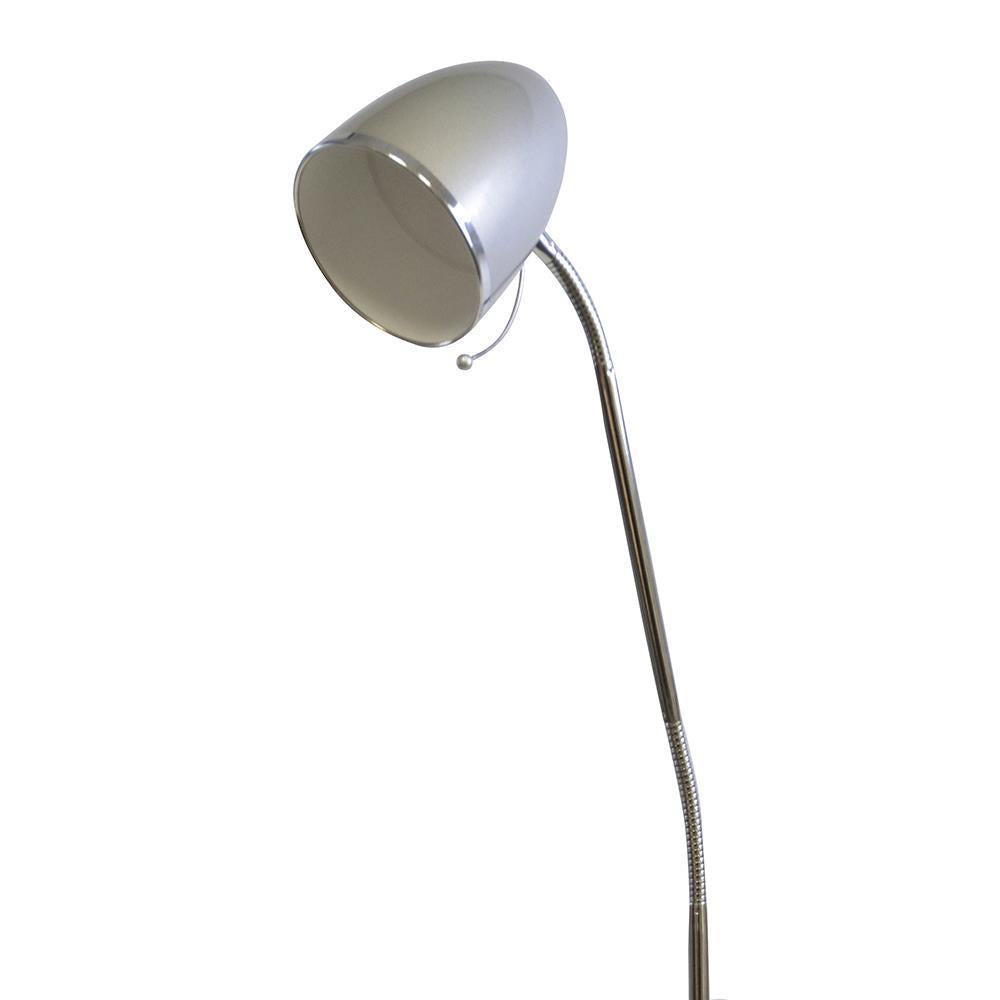 Santa Maria Reading Floor Lamp Silver LED 7w L5511SV