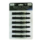 BLPMR Black padded calf Leather Watch Straps card of 6