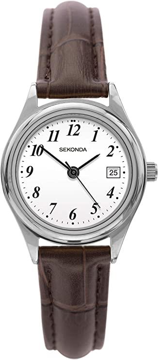 Sekonda Ladies Analogue Classic Quartz With Leather Strap Watch 2901