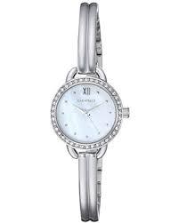 Caravelle Ladies crystal accent bangle watch model 44L247