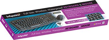 Infapower Wireless Bluetooth Keyboard & Mouse Set- X206