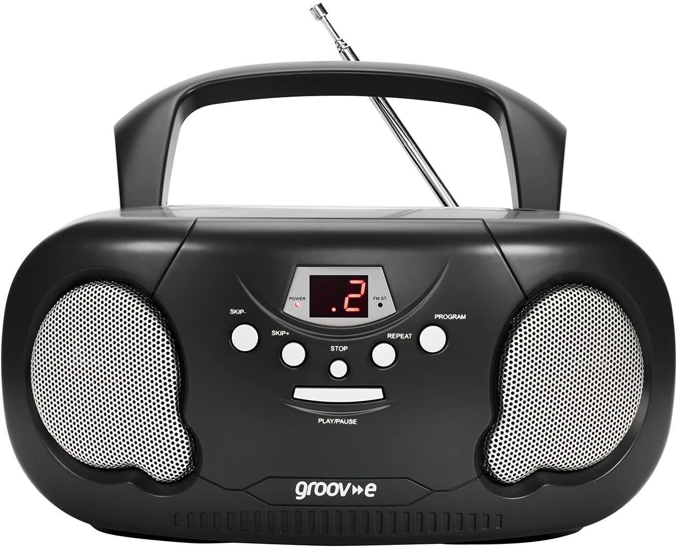 Groov-e Boombox Black- GVPSS733BLK