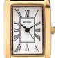 Sekonda Ladies Rectangular White Dial Black Leather Strap Watch 2693