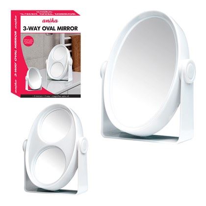 Anika 3-Way Oval Mirror (Carton of 24)