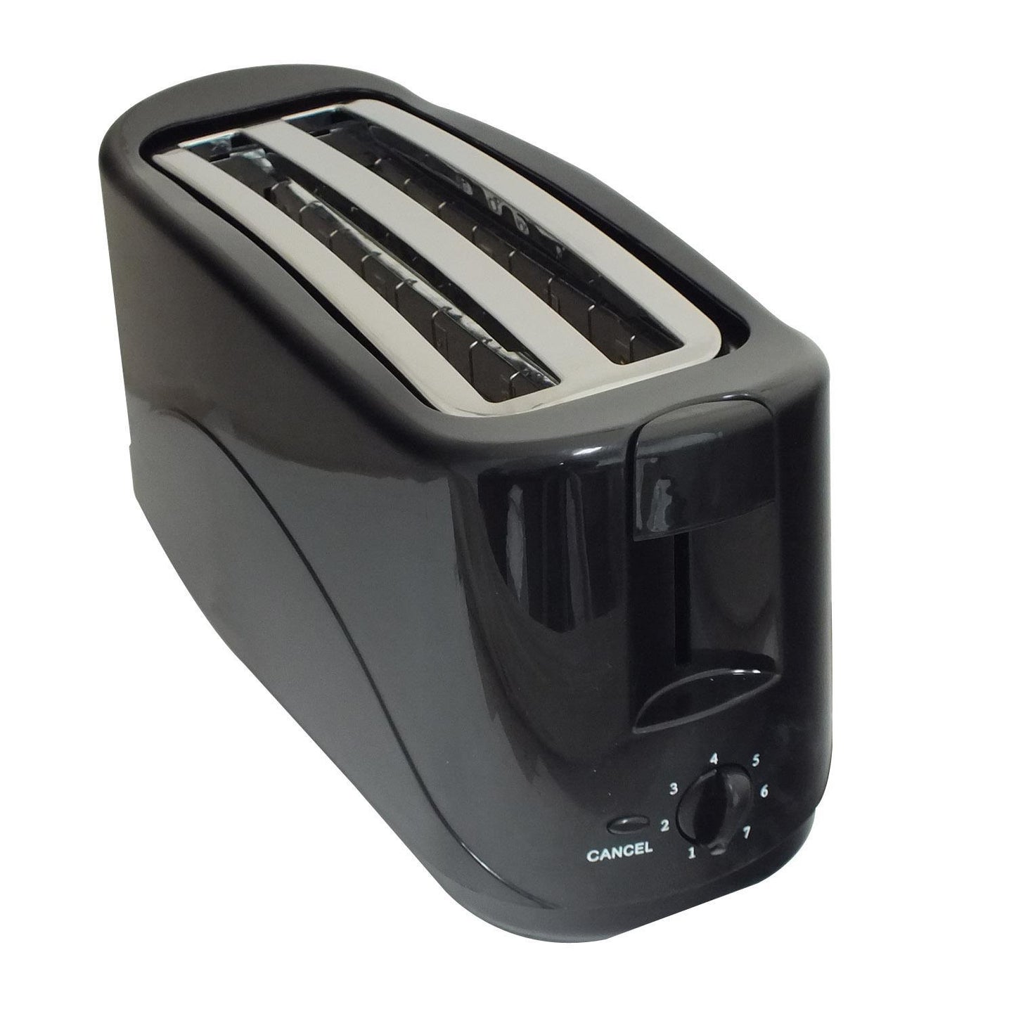 KitchenPerfected 4 Slice Long Slot Toaster - Black