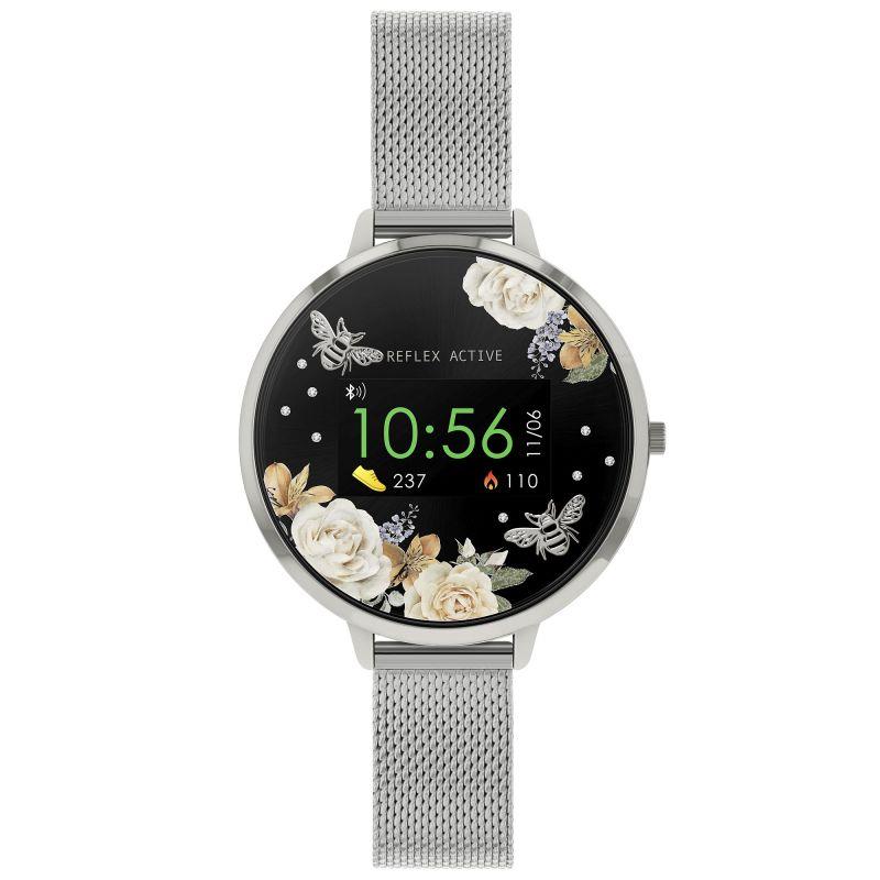 Reflex Active Ladies Silver Mesh Strap Series 3 Smart Watch Ra034035