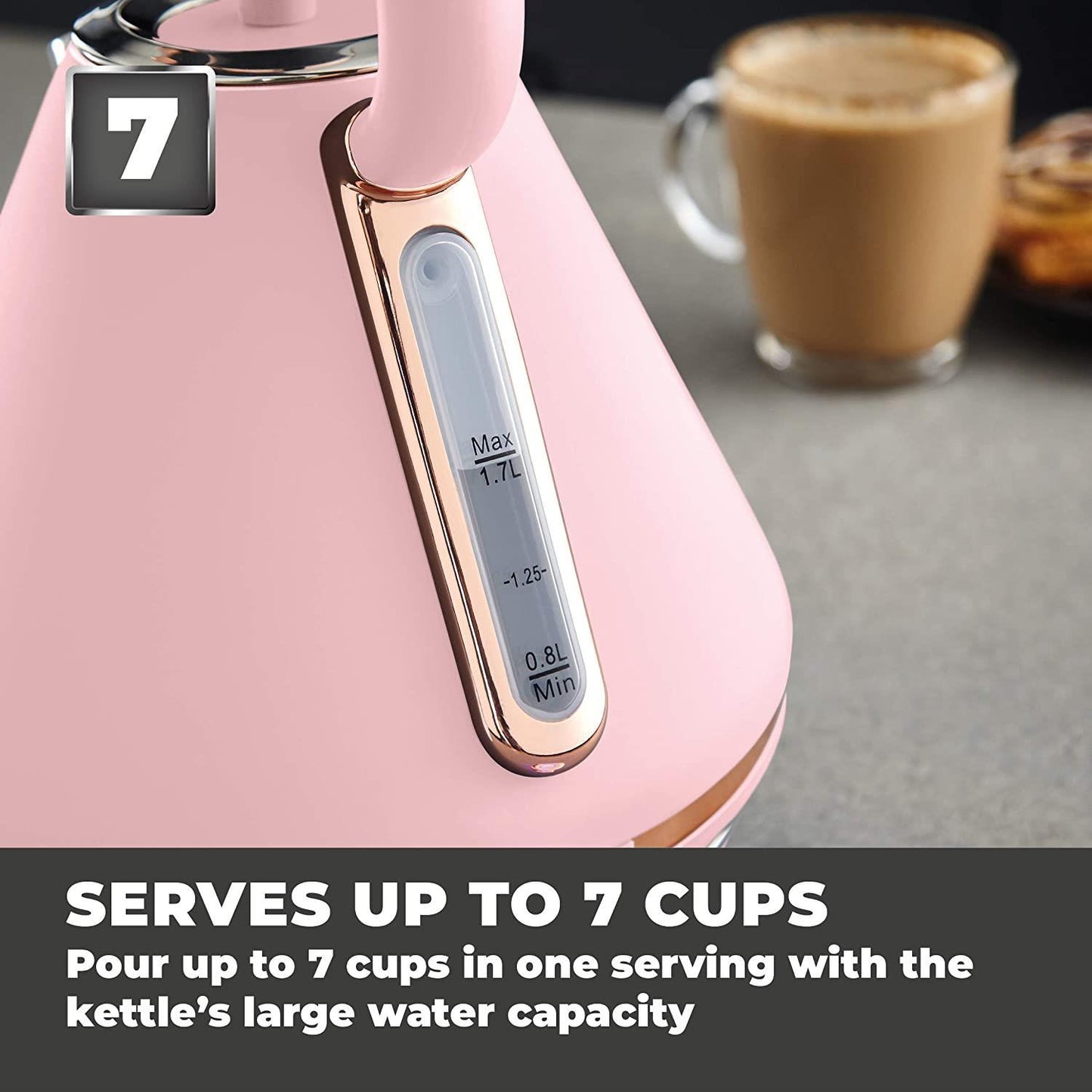 Tower Cavaletto 3000W Pyramid Kettle Pink/Rose Gold – DK