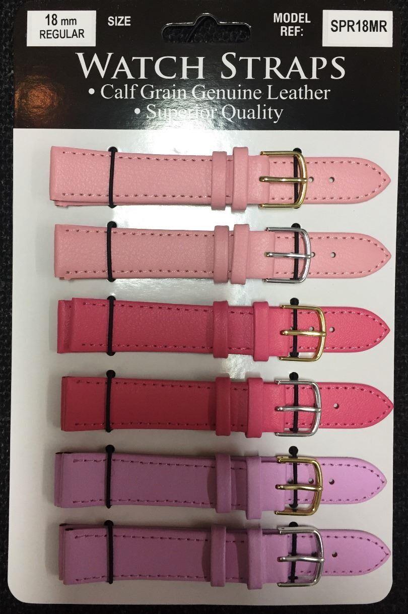 SPRMR Spring colours calf grain Leather straps card of 6