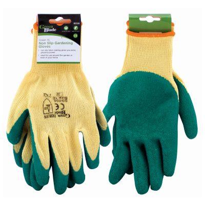 Green Non slip Latex Gloves