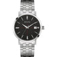 Bulova 96b244 Mens Classic Black Dial Stainless Steel Quartz Watch