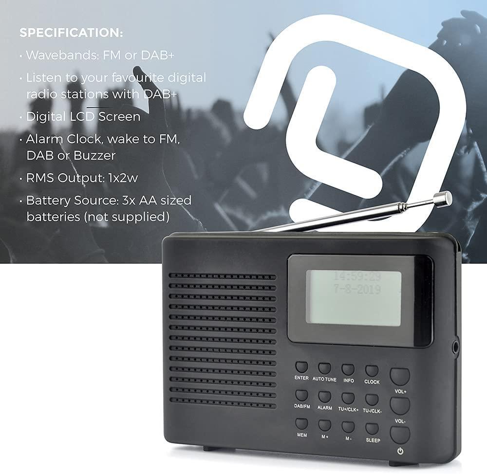 Lloytron DAB+/ FM Personal Radio - Black