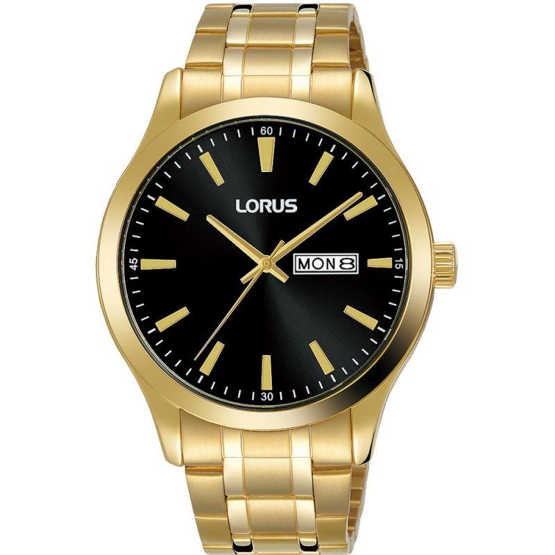 LORUS RH344AX9 Mens Gold Plated Bracelet Dress Watch