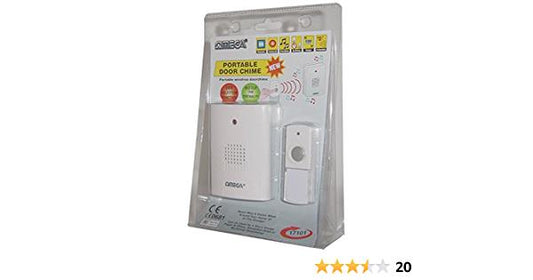 Omega Cordless Portable Door Chime Set 17601