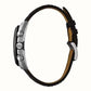 Bulova Mens Curv Chronograph Watch With Black Leather Strap 98a155