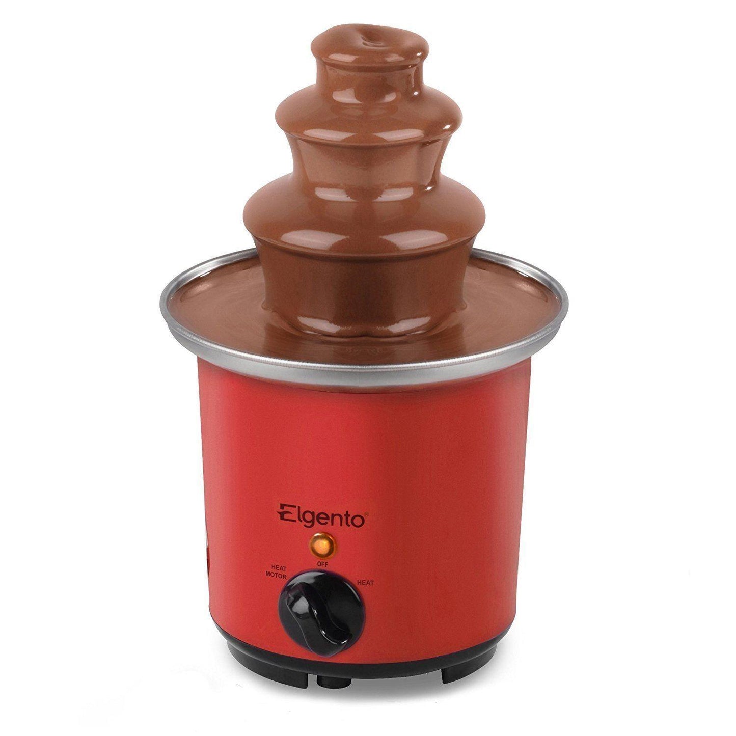 Elgento Funfair 3 tier Mini Chocolate fountain Red for Parties E26005R