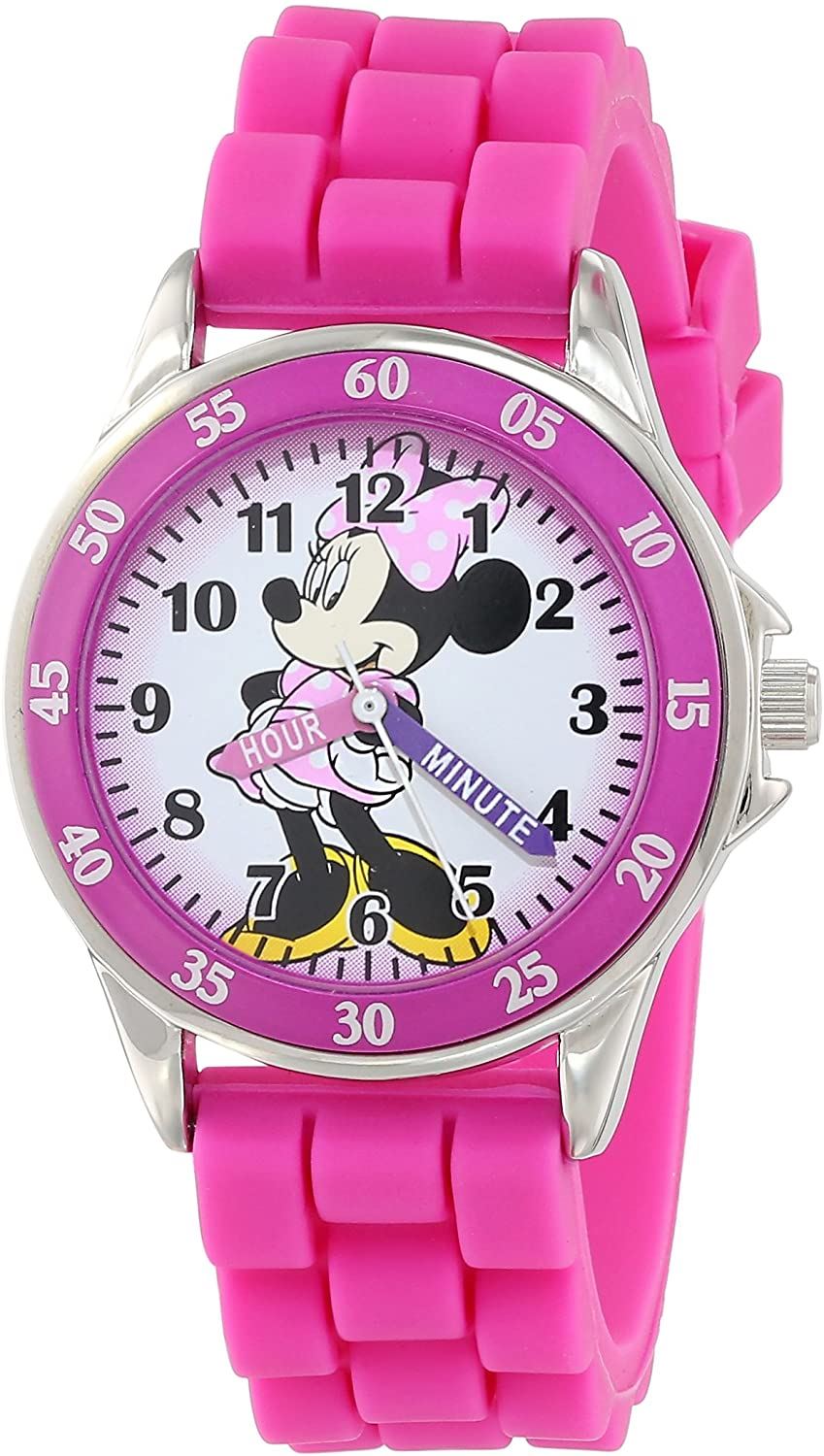 Disney Minnie Mouse Girls Child Analogue Classic Watch Rubber Strap MN1157