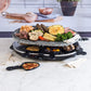 Giles & Posner Electric Stone Raclette Grill Indoor Tabletop Hot Plate Non-Stick Grill Pans 1200 W