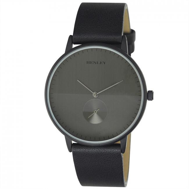 Henley Mens Basic Classic Analogue Leather Strap Watch H02201 Available Multiple Colour